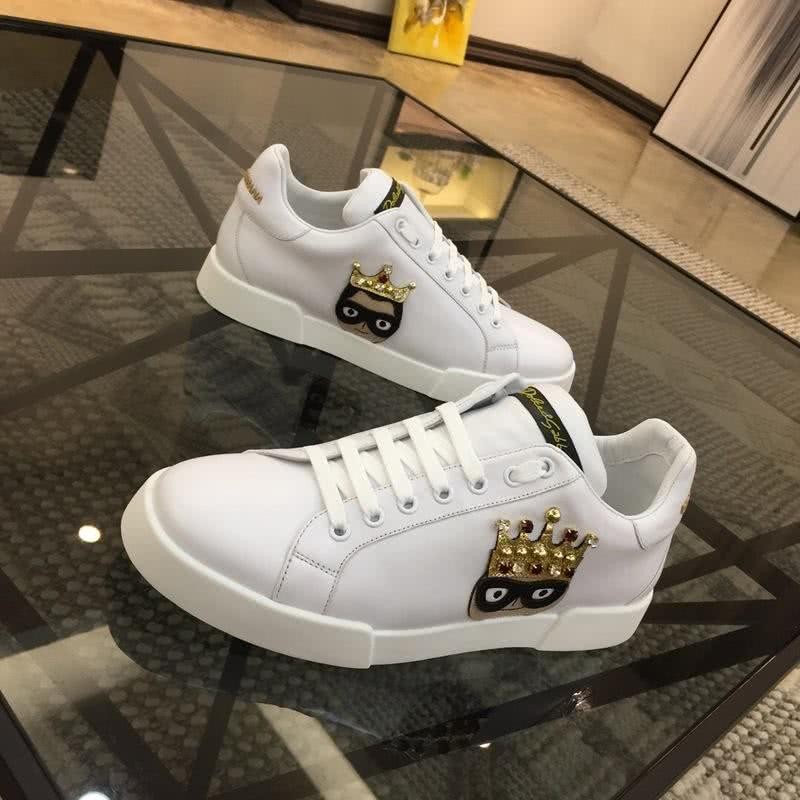Dolce & Gabbana Sneakers Golden Crown White Men 2