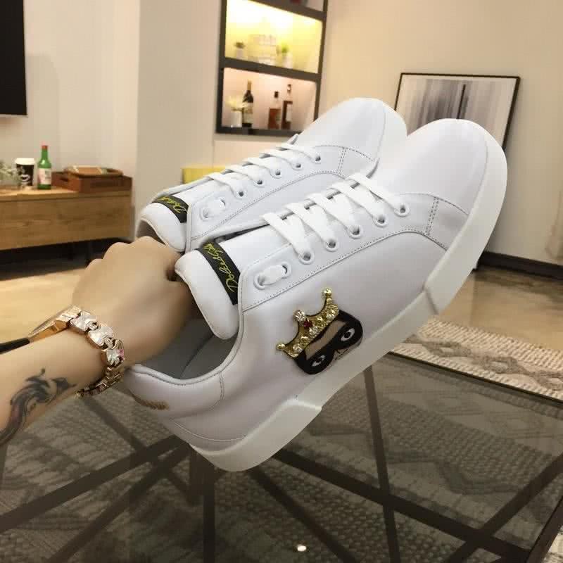 Dolce & Gabbana Sneakers Golden Crown White Men 3