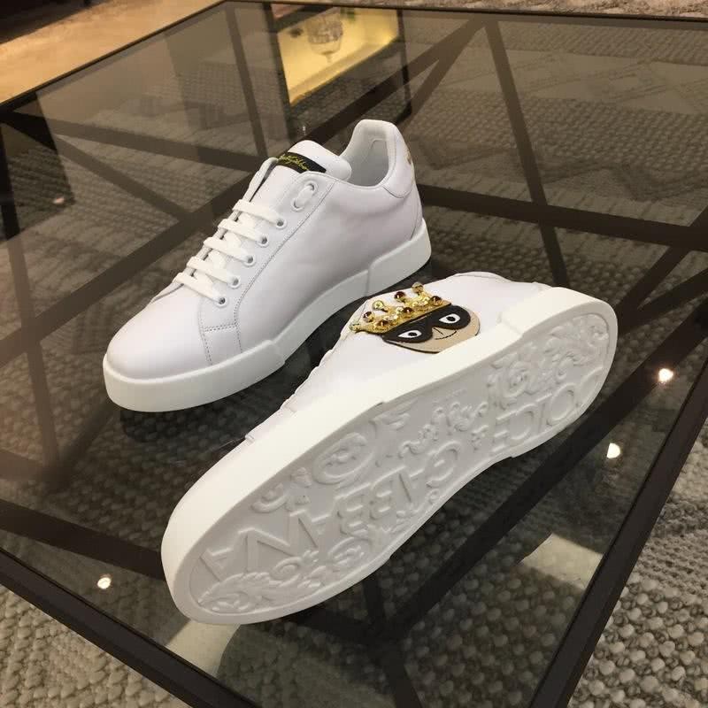 Dolce & Gabbana Sneakers Golden Crown White Men 6