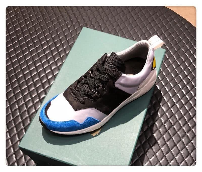 Buscemi Sneakers White Grey Blue Black Men 6