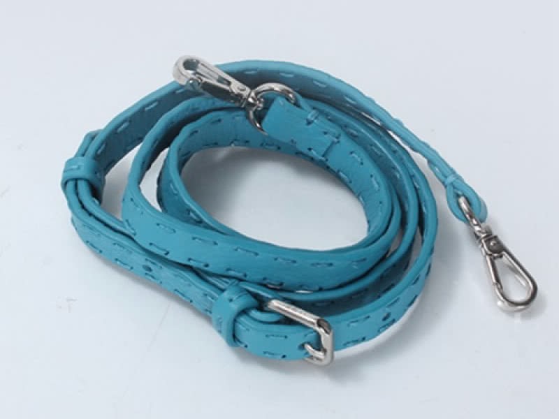 Fendi Original Leather Mini Selleria Adele Satchel Blue 5