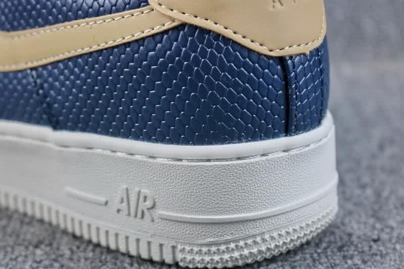 Nike Air Force 1 Upstep Shoes Blue Men 7