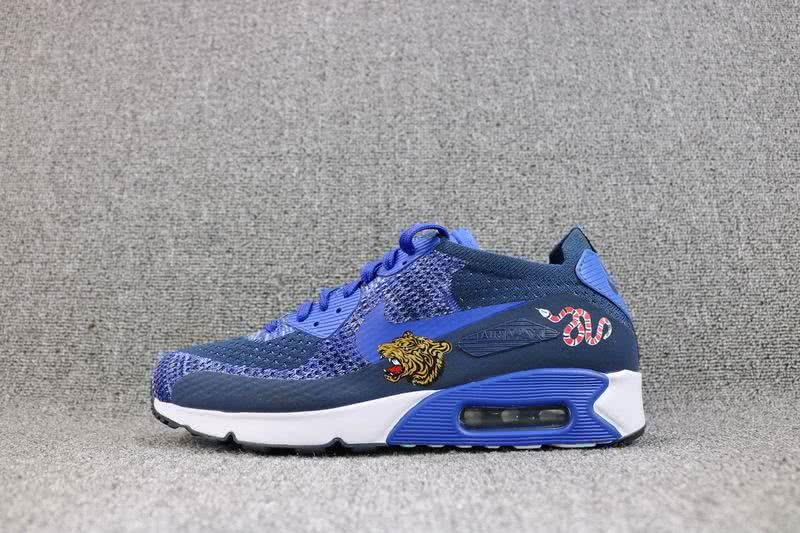 Nike Air Max 90 Ultra 2.0 Flyknit Blue Shoes Men 7