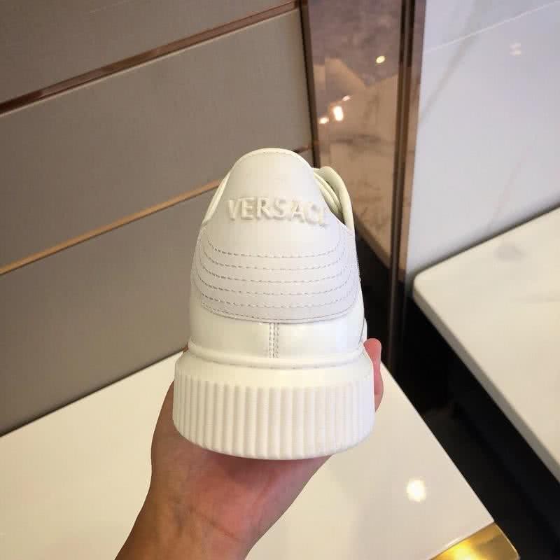 Versace 3D Medusa Full Cowhide Loafers Pure White Men 4