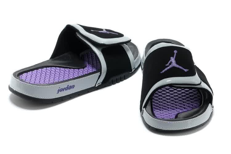 Air Jordan 2 Hydro Slipper Purple And Black Women 3