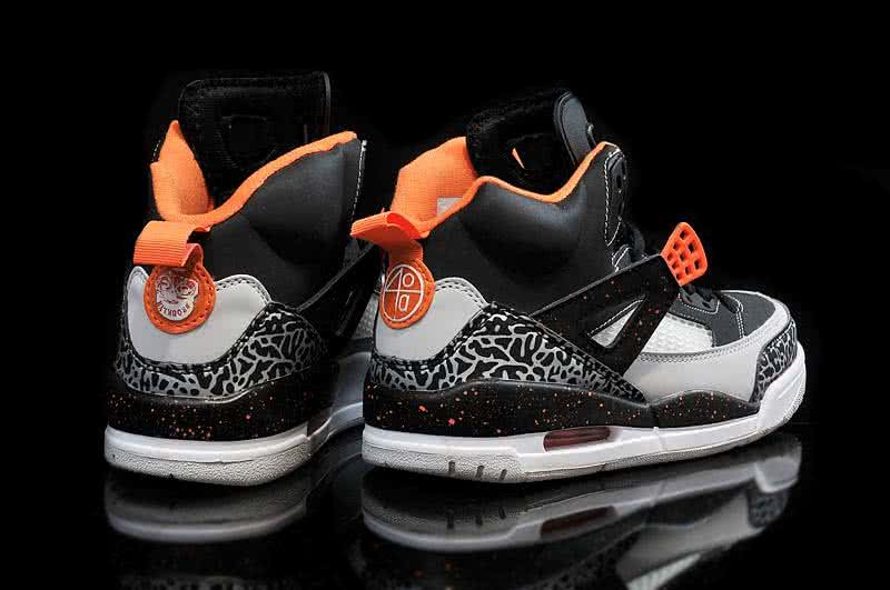Air Jordan 1 Shoe Orange Grey And Black Men 4