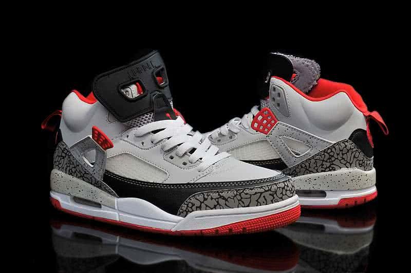 Air Jordan 1 Shoe Orange Grey And Black Men 3
