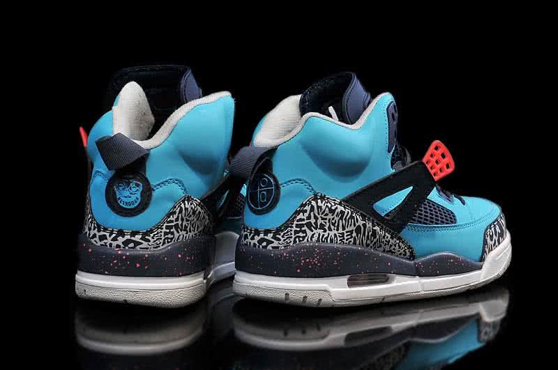 Air Jordan 1 Shoe Blue And Grey Men 4