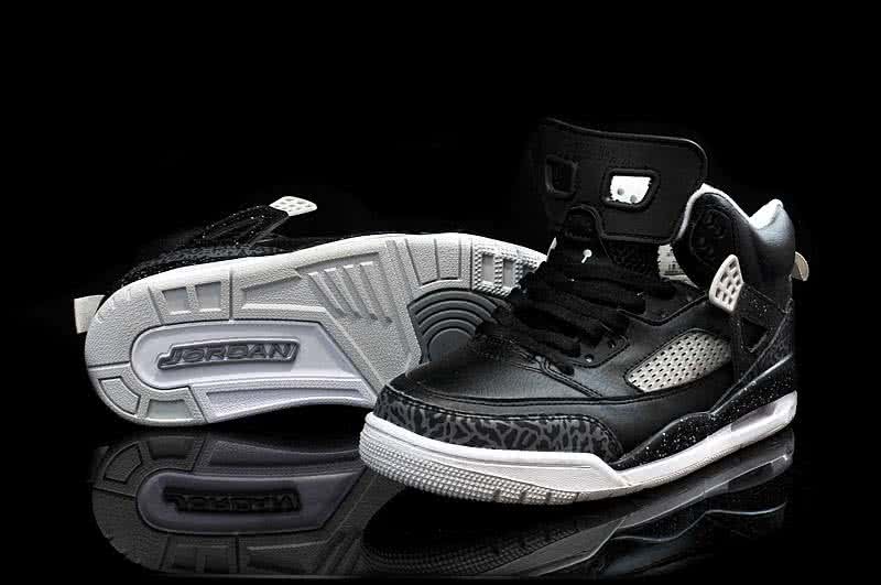 Air Jordan 1 Shoe Black And Grey Men 3