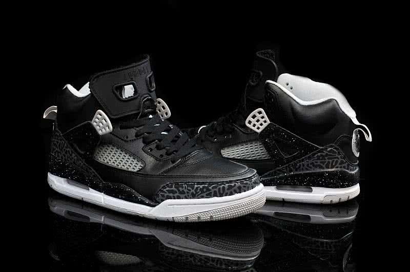 Air Jordan 1 Shoe Black And Grey Men 4