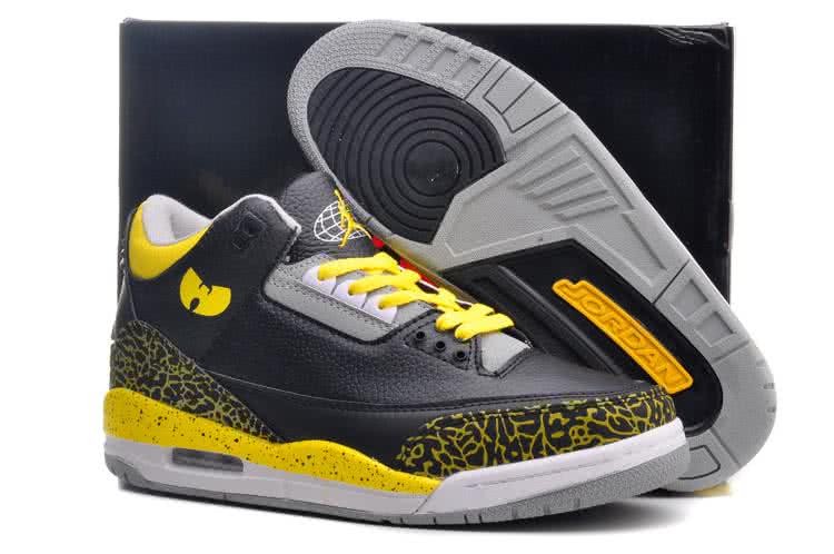 Air Jordan 3 Shoes Black And Yellow Men 1