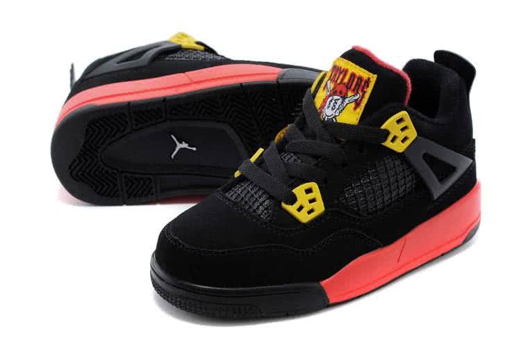 Air Jordan 3 Shoes Black Yellow And Red Children 2