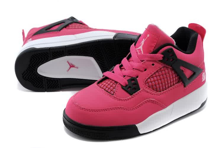 Air Jordan 3 Shoes Black Pink And White Children 3