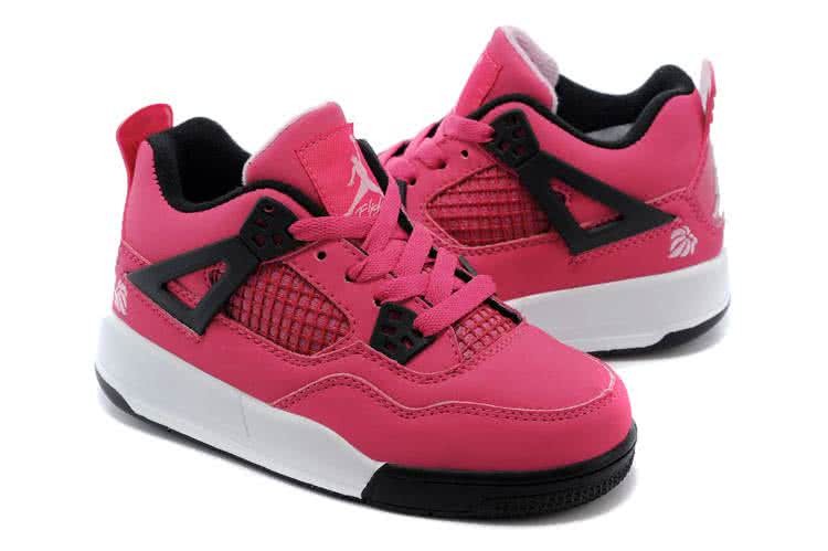 Air Jordan 3 Shoes Black Pink And White Children 2