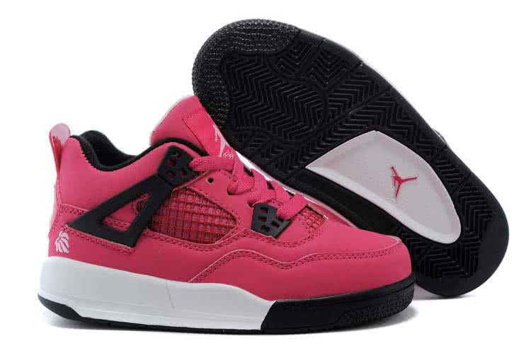 Air Jordan 3 Shoes Black Pink And White Children 1