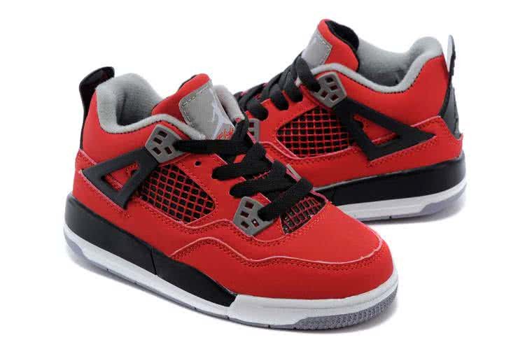 Air Jordan 3 Shoes Black Red And White Children 3