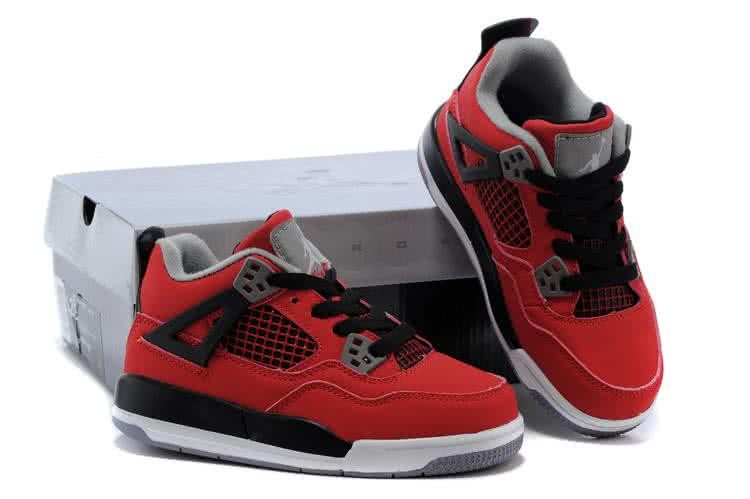 Air Jordan 3 Shoes Black Red And White Children 5