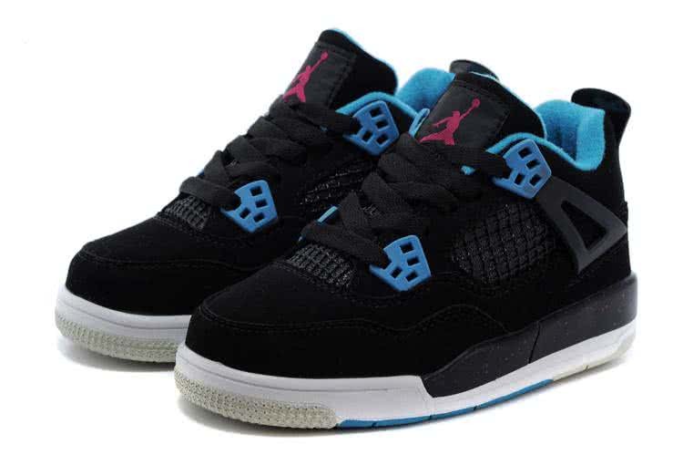 Air Jordan 3 Shoes Black Blue And White Children 3
