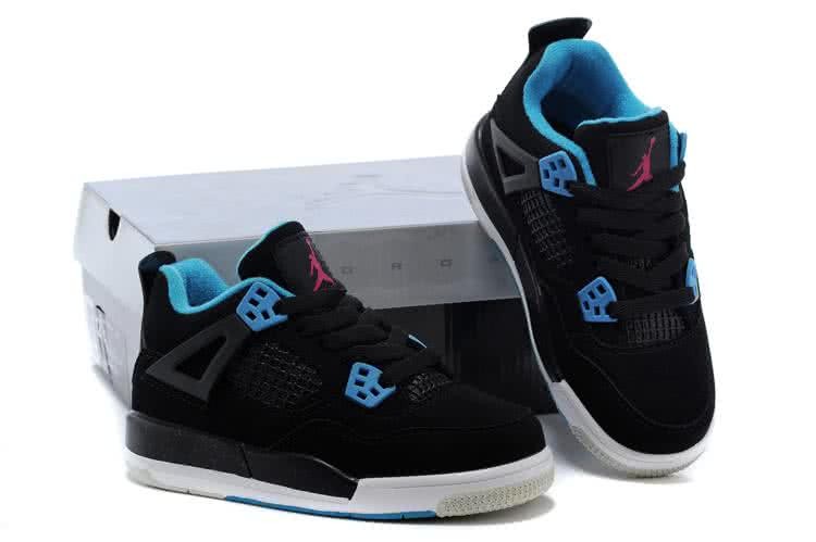 Air Jordan 3 Shoes Black Blue And White Children 5