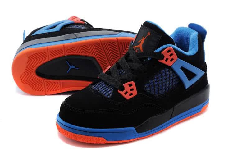 Air Jordan 3 Shoes Black Blue And Red Children 2