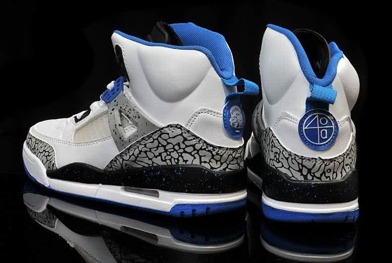 Air Jordan 3 Shoes Blue White And Grey Women 6