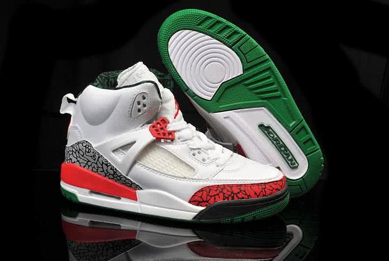 Air Jordan 3 Shoes Green White And Red Women 1