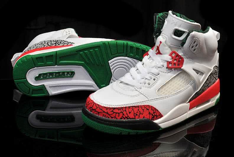Air Jordan 3 Shoes Green White And Red Women 3