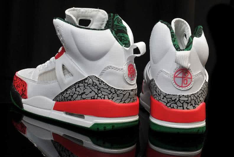 Air Jordan 3 Shoes Green White And Red Women 4