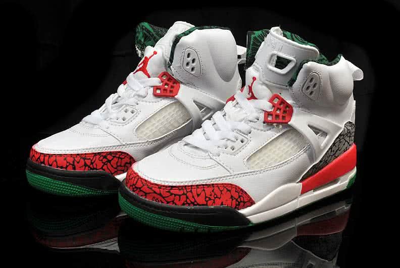 Air Jordan 3 Shoes Green White And Red Women 5