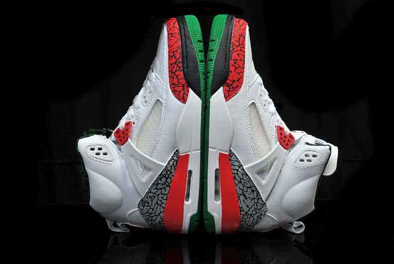 Air Jordan 3 Shoes Green White And Red Women 6
