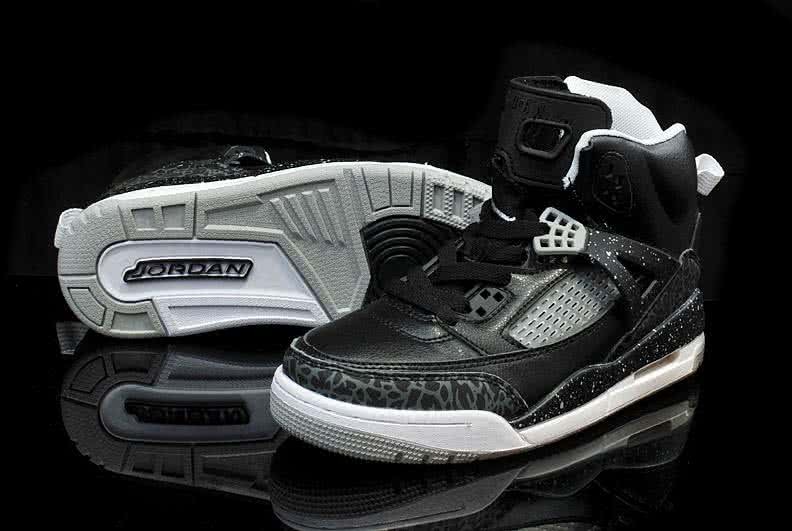 Air Jordan 3 Shoes Black And Grey Women 4