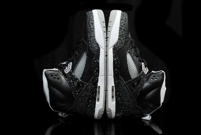 Air Jordan 3 Shoes Black And Grey Women 6
