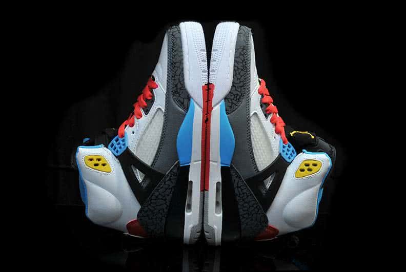 Air Jordan 3 Shoes Blue Red And Grey Women 6