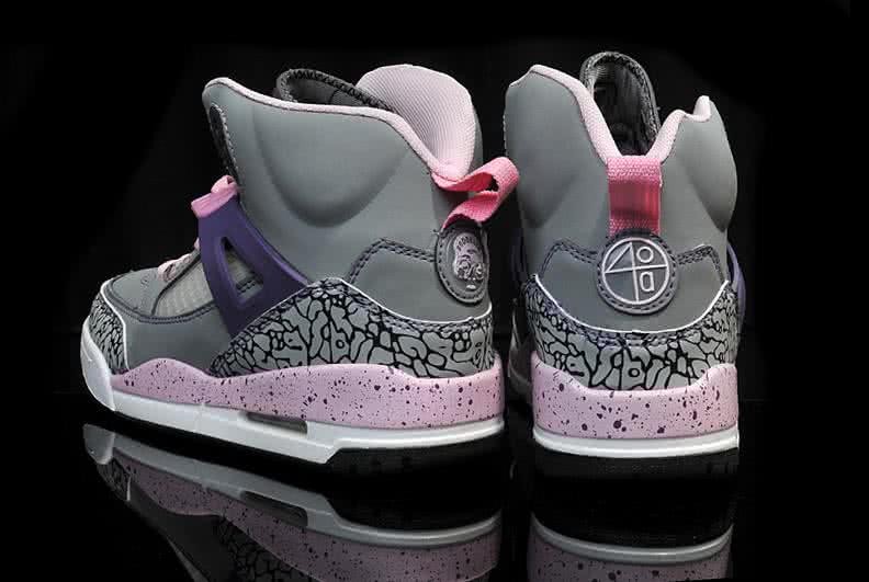 Air Jordan 3 Shoes Pink And Grey Women 5