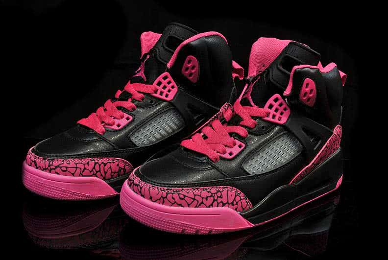 Air Jordan 3 Shoes Pink And Black Women 2