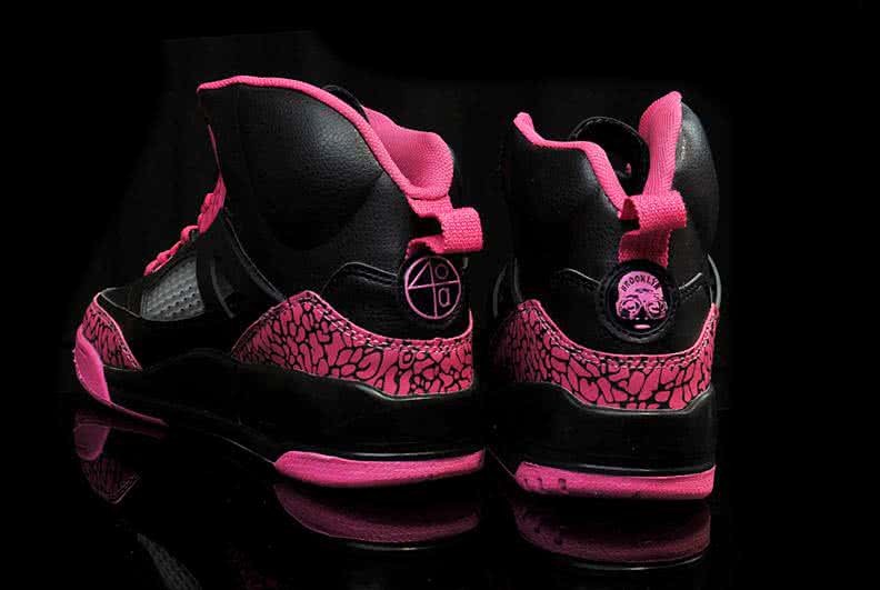 Air Jordan 3 Shoes Pink And Black Women 5