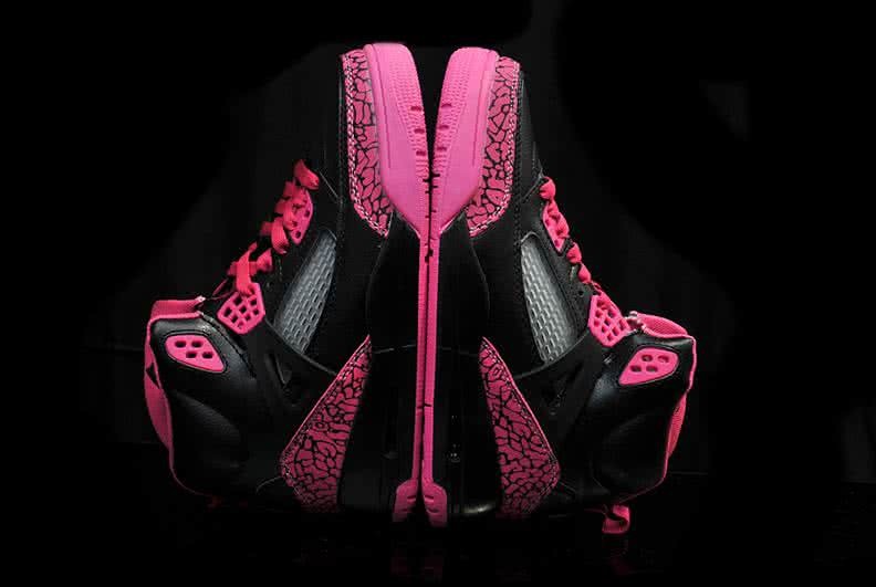 Air Jordan 3 Shoes Pink And Black Women 6