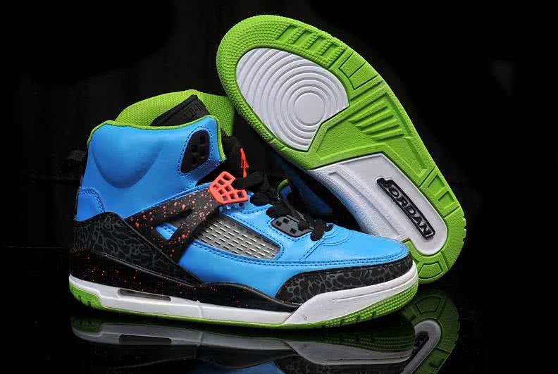Air Jordan 3 Shoes Blue Green And Black Women 1