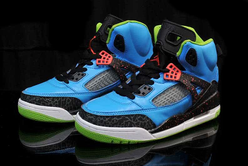 Air Jordan 3 Shoes Blue Green And Black Women 2