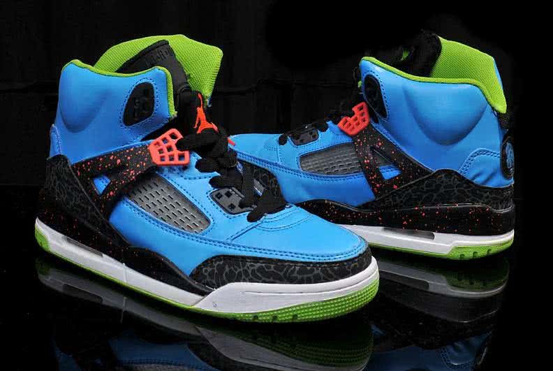 Air Jordan 3 Shoes Blue Green And Black Women 3