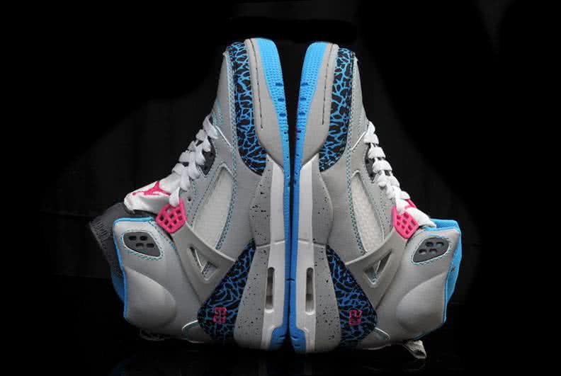 Air Jordan 3 Shoes Blue And Grey Women 6