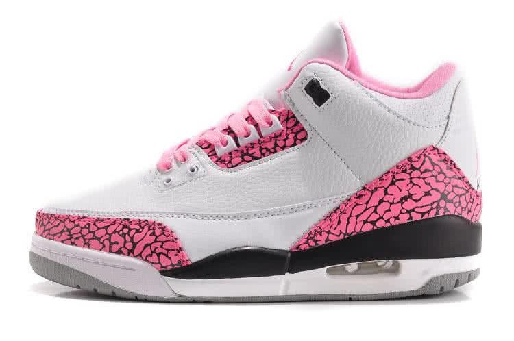Air Jordan 3 Shoes Pink And White Women 1