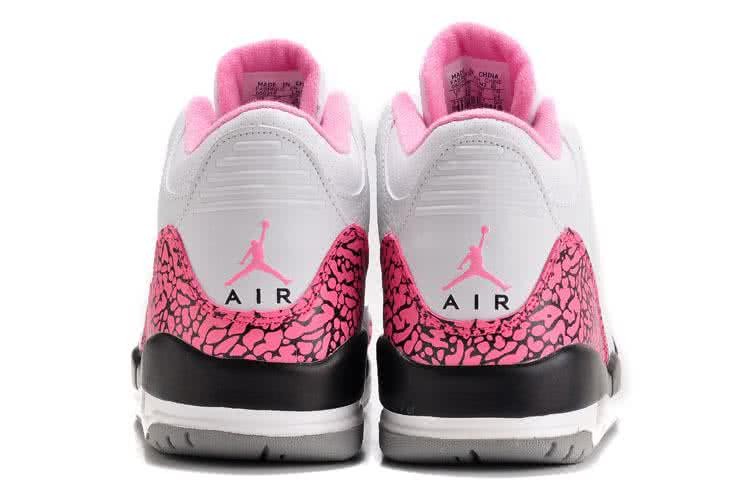 Air Jordan 3 Shoes Pink And White Women 7