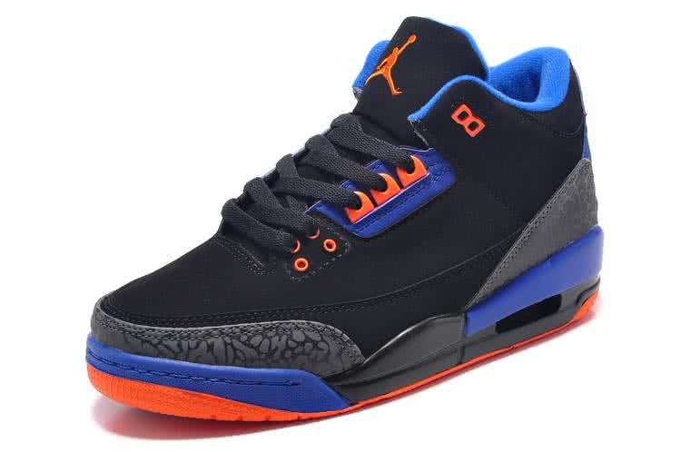 Air Jordan 3 Shoes Blue And Black Women 2