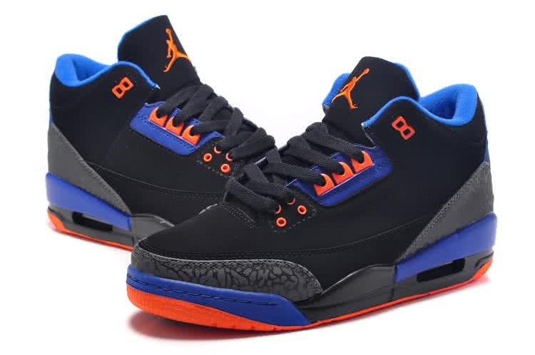 Air Jordan 3 Shoes Blue And Black Women 6