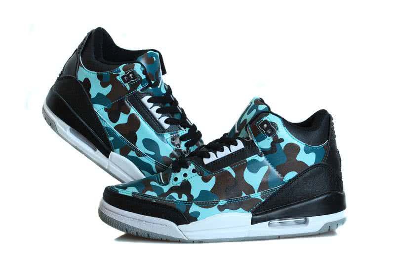 Air Jordan 3 Shoes Blue And Black Men 3