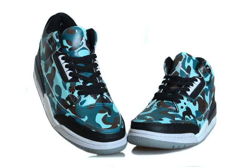 Air Jordan 3 Shoes Blue And Black Men 4