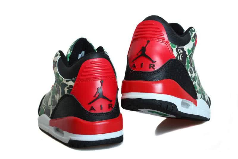 Air Jordan 3 Shoes Red And Black Men 5