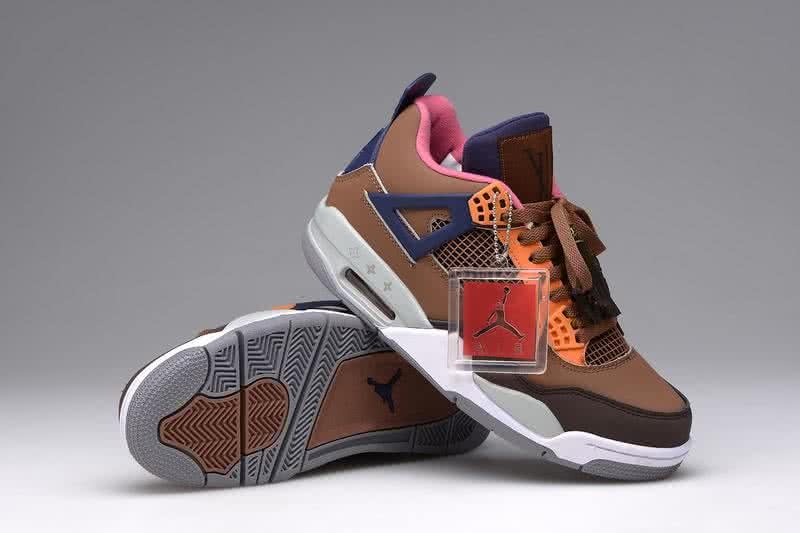 Air Jordan 4 Shoes Grey And Brown Men 1