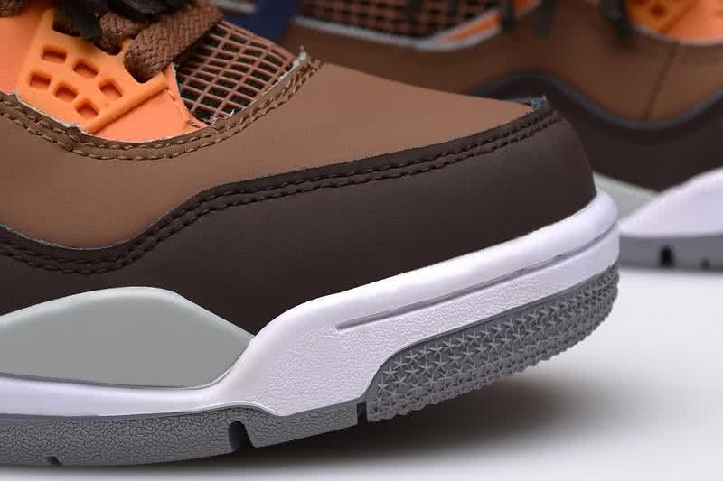 Air Jordan 4 Shoes Grey And Brown Men 4